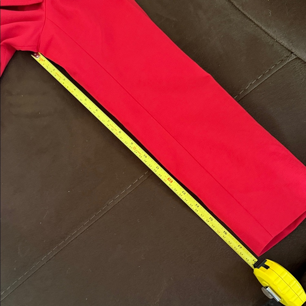 New York & Company Red Double-Breasted Women's trench Coat. Like New! - Picture 8 of 8